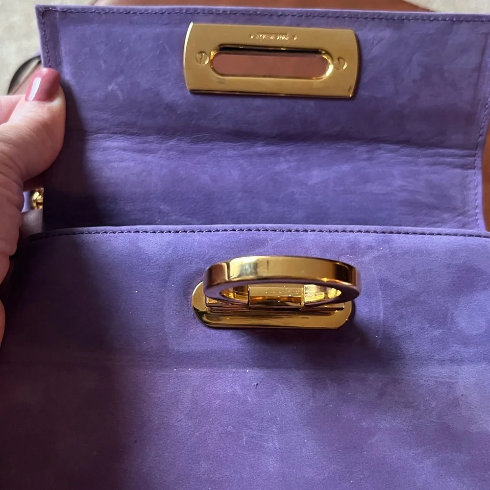 Authentic Salvatore Ferragamo Suede Purse - Picture 15 of 16